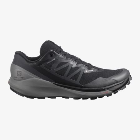 Scarpe Trail Running Salomon SENSE RIDE 4 GORE-TEX INVISIBLE FIT Uomo Nere IT 2-K52